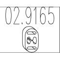 Exhaust rubber MTS - 02.9165