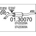 Front Silencer MTS - 01.30070