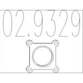 Gasket, exhaust pipe MTS - 02.9329