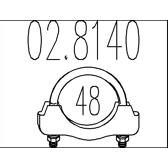 Klemmstück, Abgasanlage MTS - 02.8140