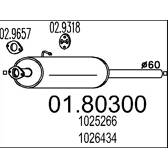 mittenljuddämpare MTS - 01.80300