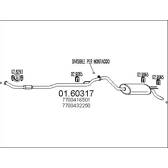 Pot échappement / Silencieux arrière MTS - 01.60317