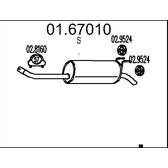 Silencieux Intermédiaire Neuf Pour Fiat Multipla 1.9 JTD 105/110 Ch | Pièce MTS