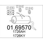 Pot échappement / Silencieux arrière MTS - 01.69570
