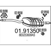 Pot échappement / Silencieux arrière MTS - 01.91350