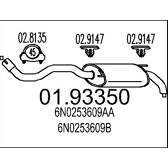 MTS Silencieux Arrière Pot D'Échappement Compatible Renault Express & Rapid – Référence 21231