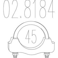 Raccord de tuyau (système d'échappement) MTS - 02.8184