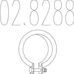 Raccord de tuyau (système d'échappement) MTS - 02.8288