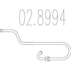 Raccord de tuyau (système d'échappement) MTS - 02.8994