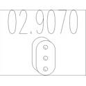 Rubber Buffer, muffler MTS - 02.9070