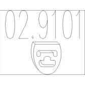 Rubber Buffer, muffler MTS - 02.9101