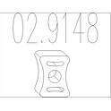 Rubber Buffer, muffler MTS - 02.9148