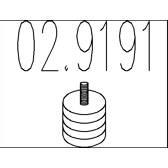 Rubber Buffer, muffler MTS - 02.9191