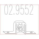 Rubber Buffer, muffler MTS - 02.9552