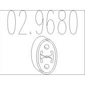 Rubber Buffer, muffler MTS - 02.9680
