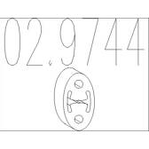 Rubber Buffer, muffler MTS - 02.9744