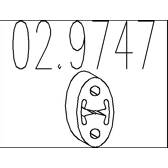 Rubber Buffer, muffler MTS - 02.9747