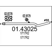 Rura wydechowa MTS - 01.43025
