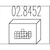 Silencer fitting kit MTS - 02.8452