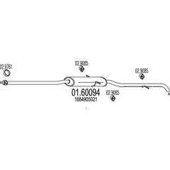 Silencieux arrière MTS - 01.60094