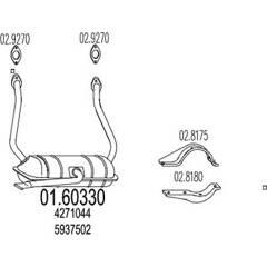 Silencieux arrière MTS - 01.60330