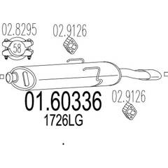 Silencieux arrière MTS - 01.60336