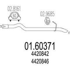 Silencieux arrière MTS - 01.60371