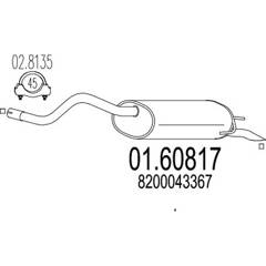 Silencieux arrière MTS - 01.60817