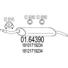 Silencieux arrière MTS - 01.64390