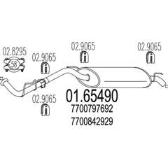 Silencieux arrière MTS - 01.65490