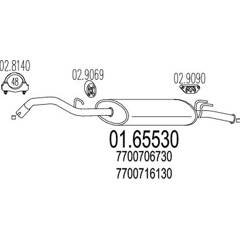 Silencieux arrière MTS - 01.65530