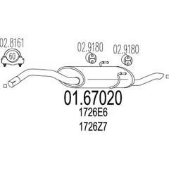 Silencieux arrière MTS - 01.67020