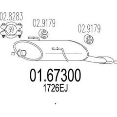 Silencieux arrière MTS - 01.67300