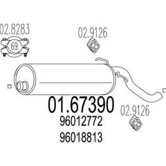 Silencieux arrière MTS - 01.67390