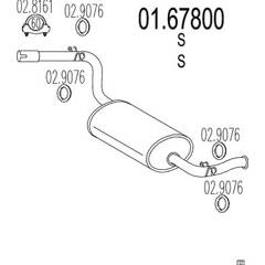 Silencieux arrière MTS - 01.67800