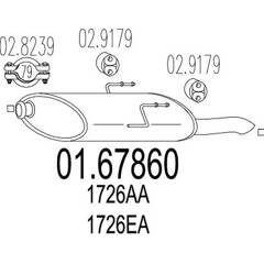 Silencieux arrière MTS - 01.67860