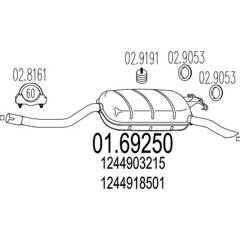 Silencieux arrière MTS - 01.69250