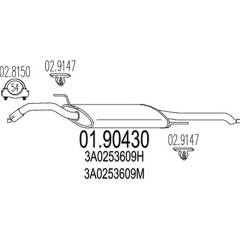 Silencieux arrière MTS - 01.90430