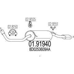Silencieux arrière MTS - 01.91940