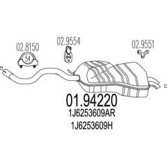 Silencieux arrière MTS - 01.94220