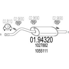 Silencieux arrière MTS - 01.94320