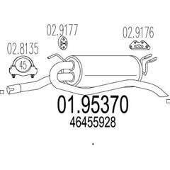 Silencieux arrière MTS - 01.95370