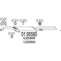 Silencieux arrière MTS - 01.95560