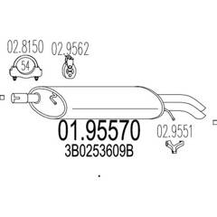 Silencieux arrière MTS - 01.95570