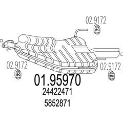 Silencieux arrière MTS - 01.95970