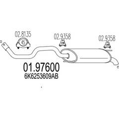 Silencieux arrière MTS - 01.97600