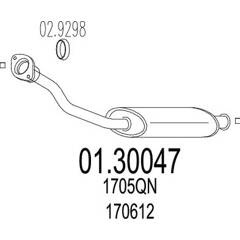 Silencieux avant MTS - 01.30047