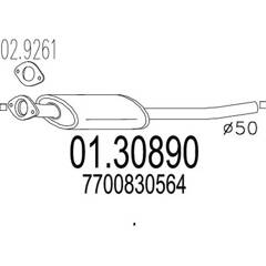 Silencieux avant MTS - 01.30890