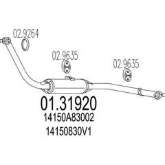 Silencieux avant MTS - 01.31920