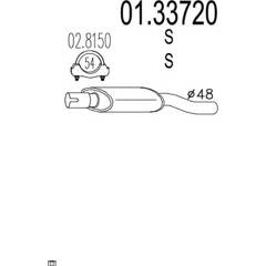 Silencieux avant MTS - 01.33720